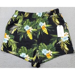 Better / Together Shorts Womens Large Multi Tropical Print Outdoor Elastic Waist